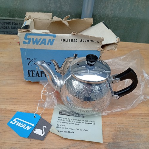 Vintage swan cup teapot - swan,