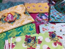 Tula Pink Free Spirit Curiouser and Curiouser Fabric 8 Fat Quarters Option B