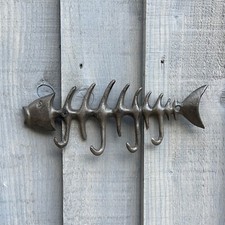 Fish Bone Hook Rack Key Holder