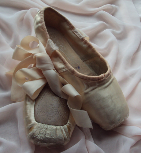 Pointe shoes timeworn - timeworn, of