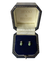 Jade and Diamond Earrings 9ct