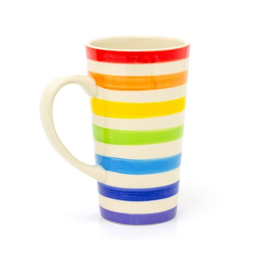 Hand painted tall - painted, rainbow