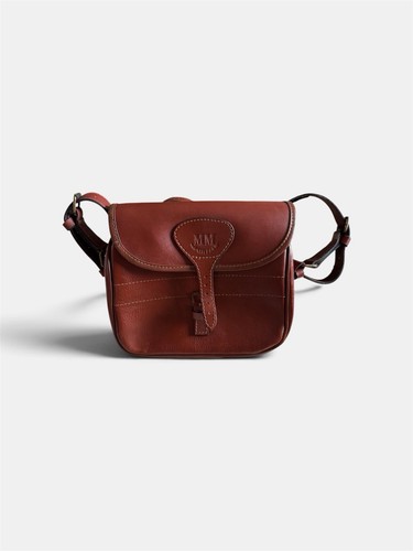 Leather cartridge bag - leather,