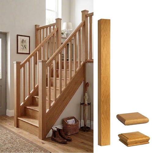Stair square 90mm - stair, newel