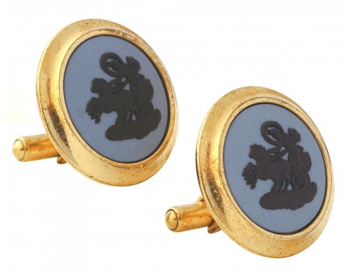 Wedgwood jasper cufflinks - wedgwood,
