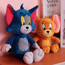 Anime Tom and Jerry Plush Toy Cartoon Movie Figures Cat Mouse Cute Plushies Stuf
