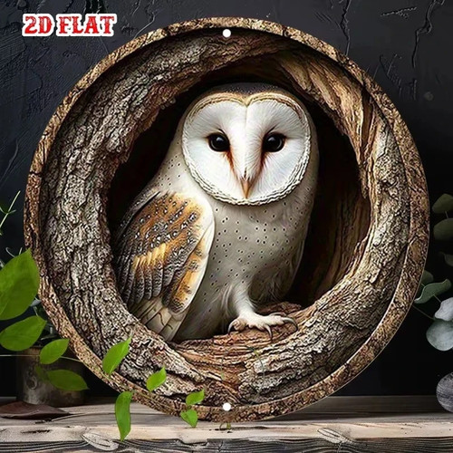 Stunning owl garden plaque - owl,