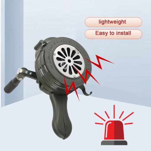 Hand crank siren horn 110db - horn,