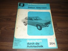 Datsun 1200/120Y from approx 1971 Engine Gearbox Chassis Workshop Manual Bucheli