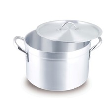 40CM Heavy Duty 15.7'' Catering Casserole Aluminium Cooking Pot Ground Base 34L
