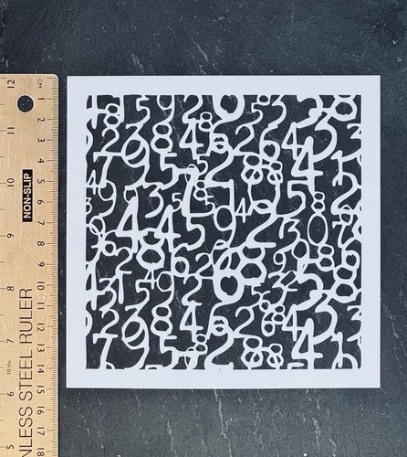 Stencil background numbers age - stencil,