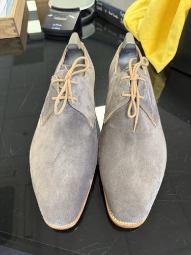 John lobb grey - suede, derby