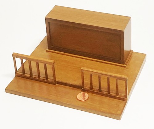Dolls house stained - house,