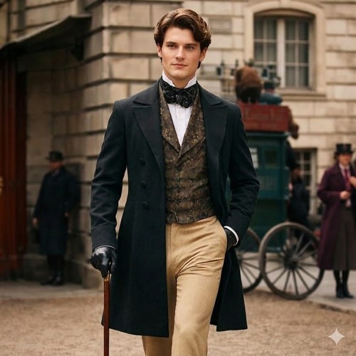 New men black victorian - new, men's