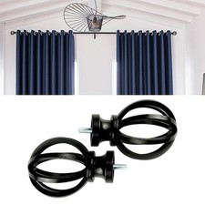 2 Curtain Rod Finials, 5/8