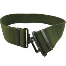 BRITISH ARMY S95 WORKING DRESS CANVAS BELT OLIVE GREEN ISSUED SURPLUS CADET 