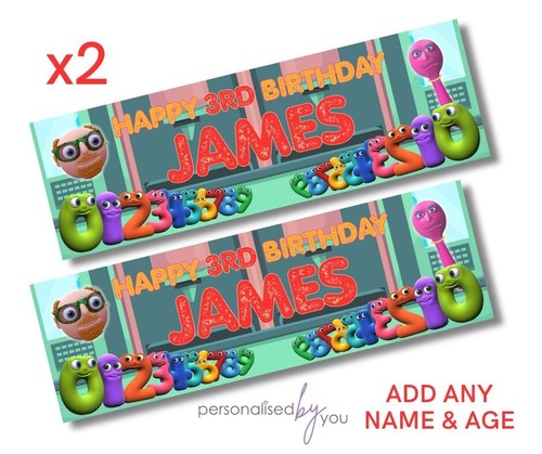 Personalised numberjacks - 2x,