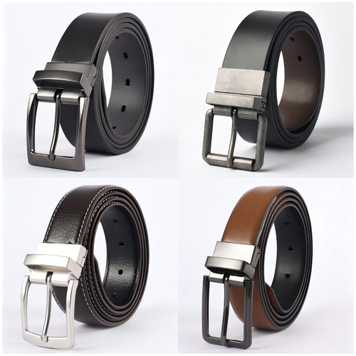 Mens new leather - mens, reversible
