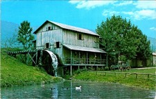 Forge Valley Corn Mill, HORSE SHOE, North Carolina Chrome Postcard