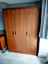 two 1960s vintage teak