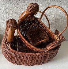 Basket Woven Duck Set of 3