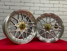 18" HAXER HX025 BBS RS 2 style wheels 8J + 9J silver for Mercedes 5x112