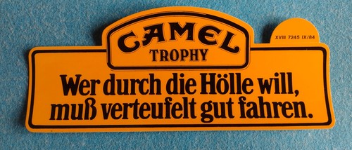 Camel trophy 1984 - 1984, sticker