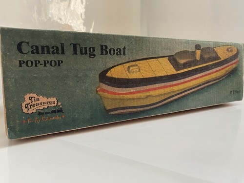 Brand new tin plate canal - brand, tug