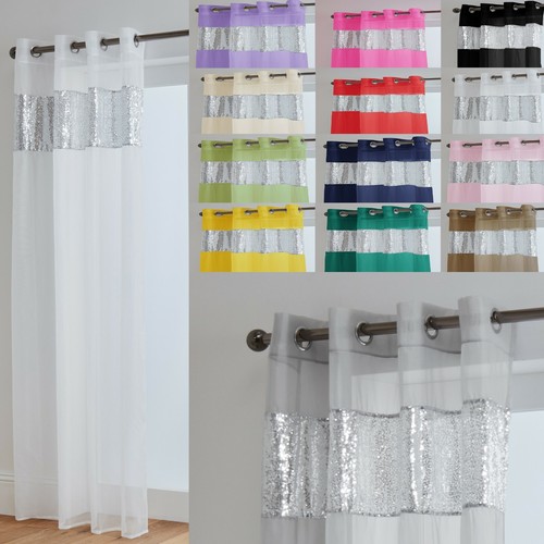 Sparkle voile eyelet curtain - voile,