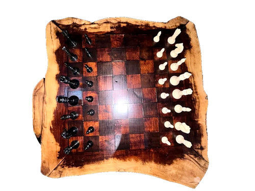 Handmade wooden chess board - handmade,