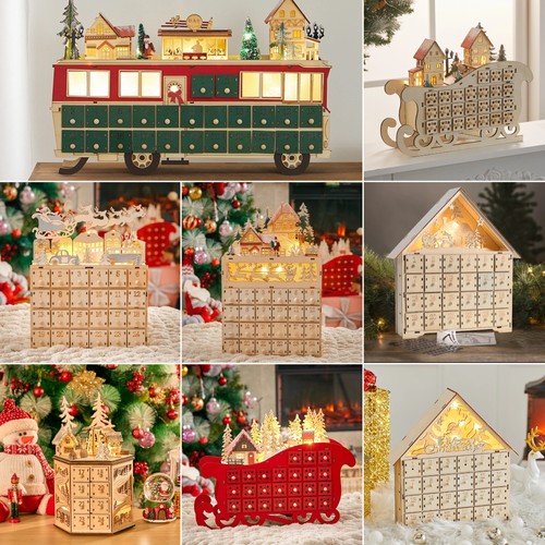Drawers wooden advent - 24,