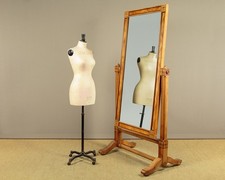 Antique Large Cheval Mirror or Bedroom Dressing Mirror on Stand c.1890