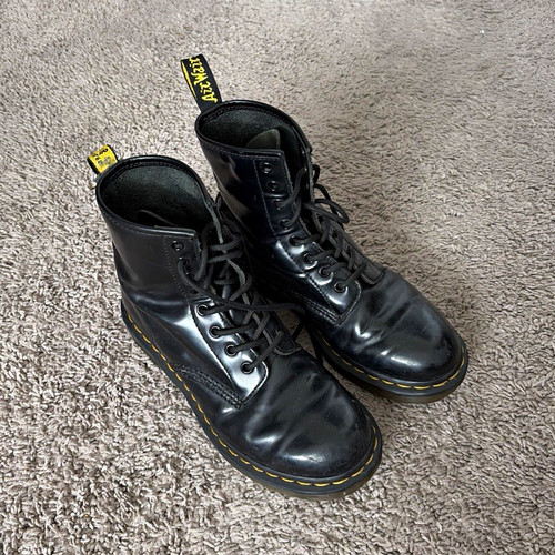 Martens black leather - black,