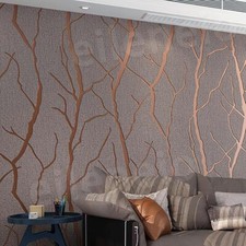 3D Damask Sliver Wave Wallpaper Silver Grey Wall Paper Rolls Home Room Decor 10M