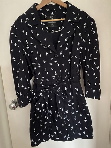 Dark blue swallow 50s style - blue,