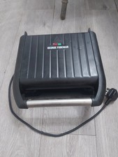 George Foreman grill 25041 grey steel tested working electric kitchen appliance