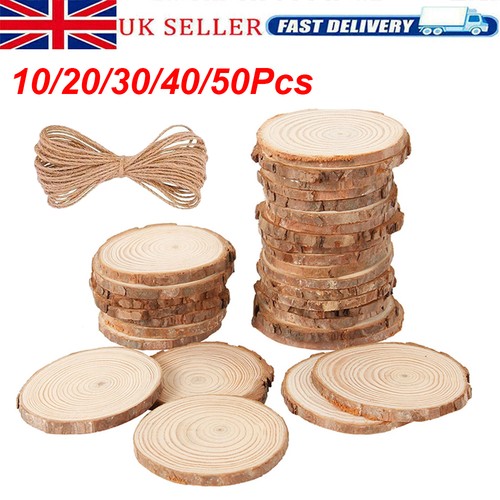 Wood slices round discs - wood,