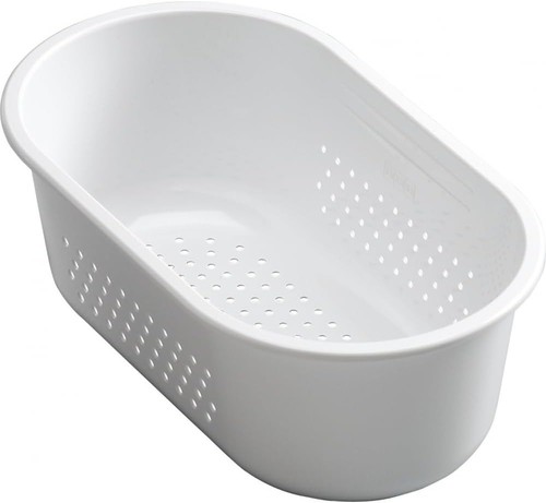 Artic white strainer bowl - white,