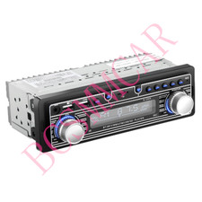 Single 1DIN Car Stereo Audio Bluetooth AUX FM MP3 Player USB Head Unit Radio