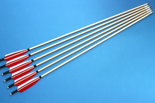 Traditional wooden arrows - arrows,
