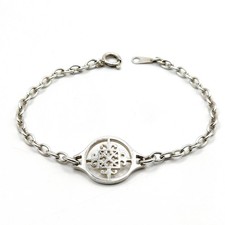 Vintage Designer Malcolm Grey 925 Sterling Silver St Magnus Bracelet 18cm