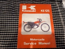 Kawasaki KE125 factory workshop manual 1981