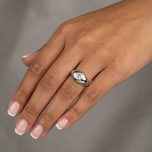 Solitaire mens ring classic - ring,