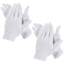 White Cotton Gloves for Dry