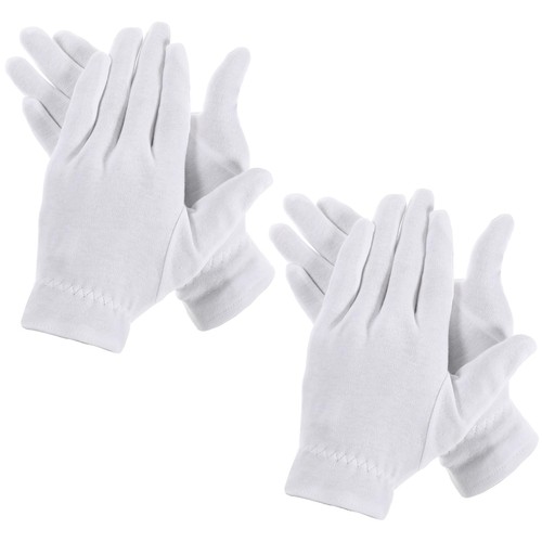 White cotton gloves for dry - gloves,
