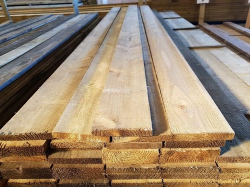 Wooden gravel board treated - wooden,