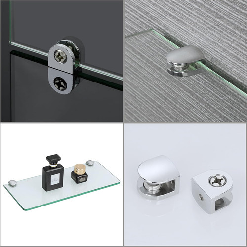 Bathroom glass shelf wall - bathroom,