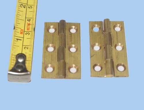 Solid brass butt hinges - solid,