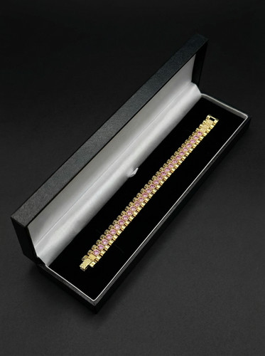 Gold filled cubic zirconia - gold,