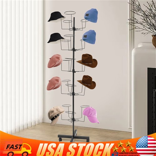 Rotating hat display rack - rotating,
